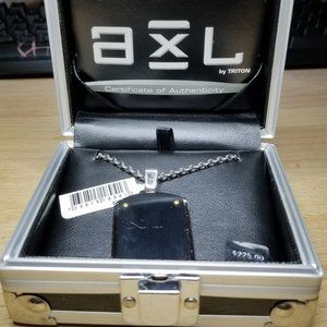 Axl Triton Stainless Steel 2 Tone Dog Tag Necklace